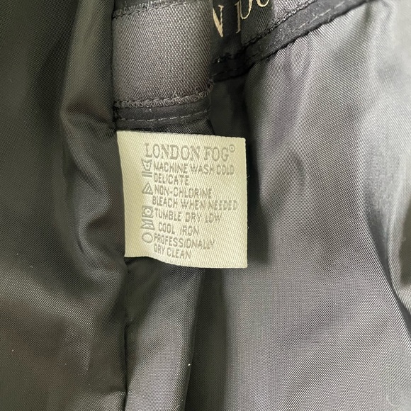 Classic Vintage London Fog Trench Coat with waist belt, 8P - Picture 7 of 11